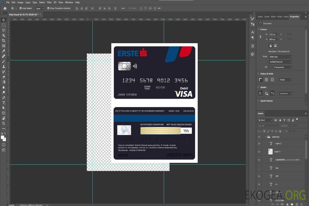 Carte visa bancaire Autriche Erste Group template Carte visa bancaire Autriche Erste Group template